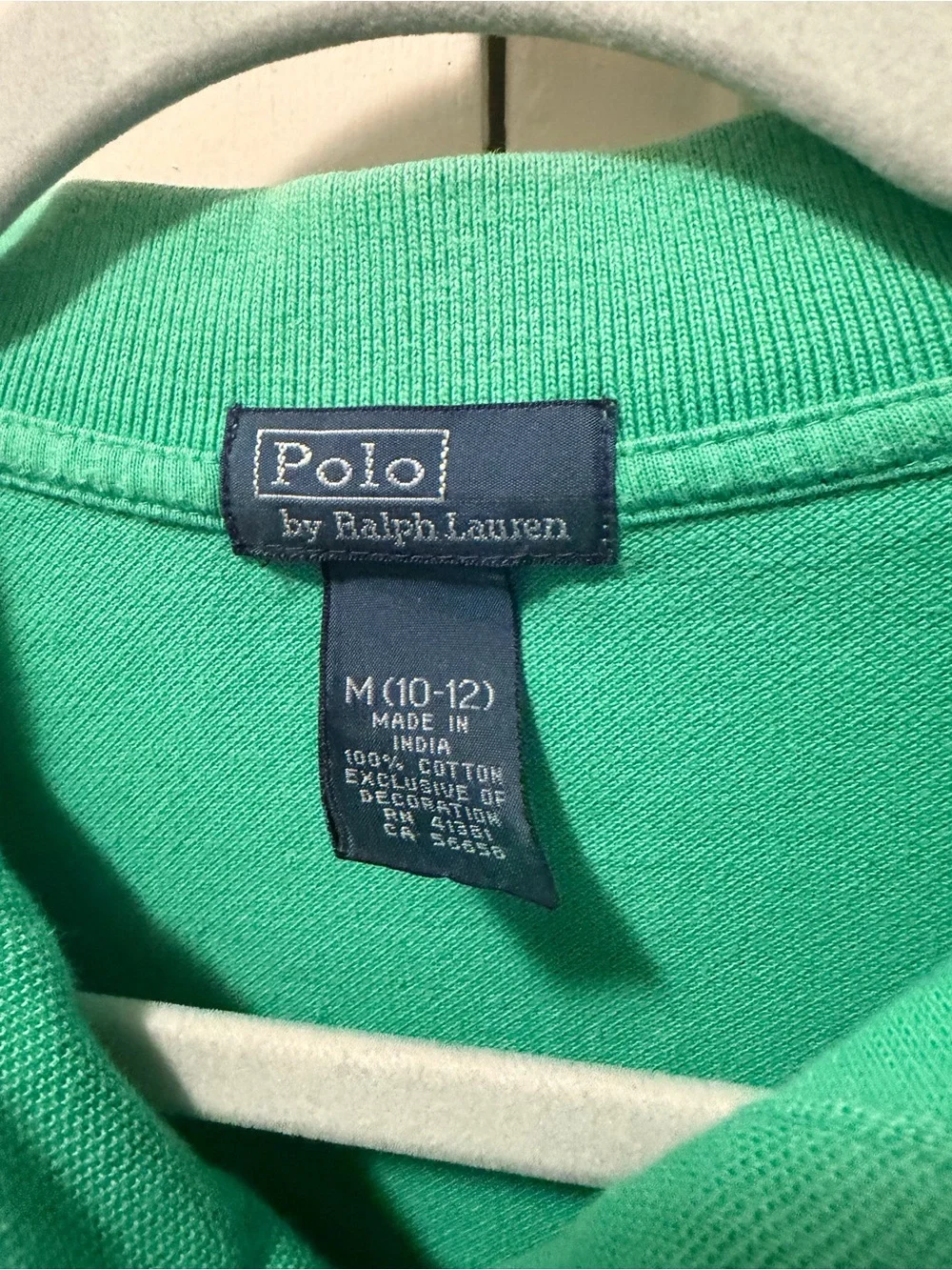 Polo Ralph Lauren Green Short Sleeve Polo Shirt M(10-12)